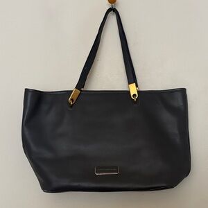 Marc Jacobs Dark Gray Leather Tote Bag